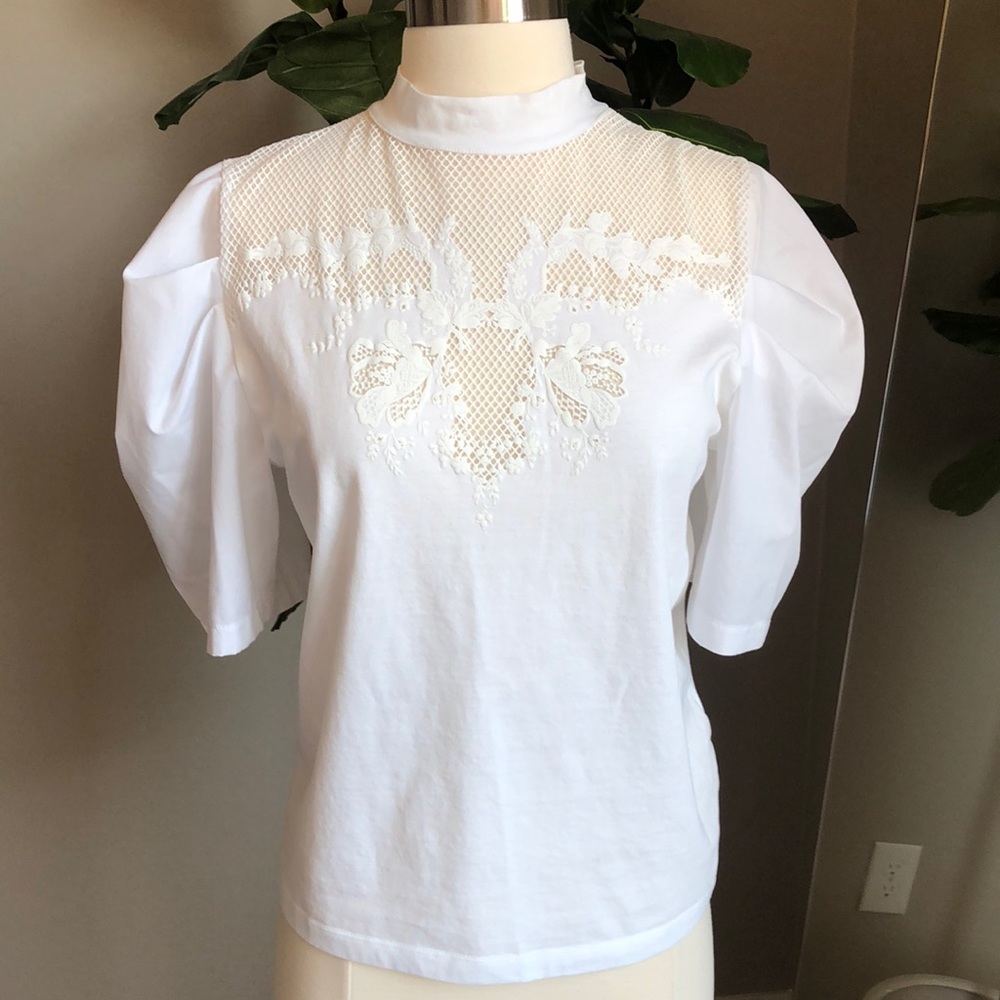 Zara white top size small